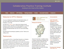 Tablet Screenshot of collaborativepracticetraining.com